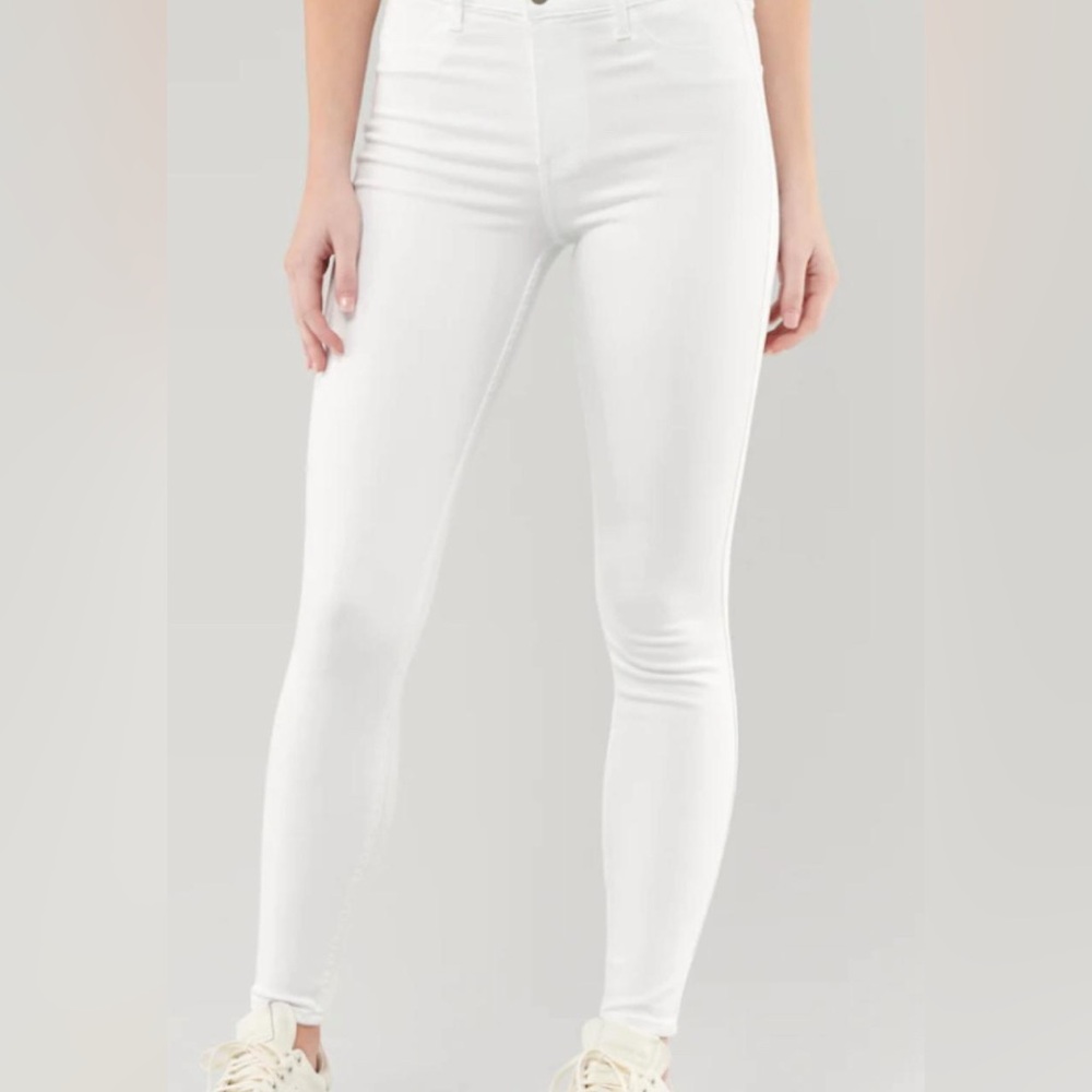 Hollister high waisted skinny white legging jeans